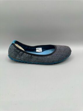 Plae Crosby Ballet Flats Youth 4 Textured Grey Upper Slip On